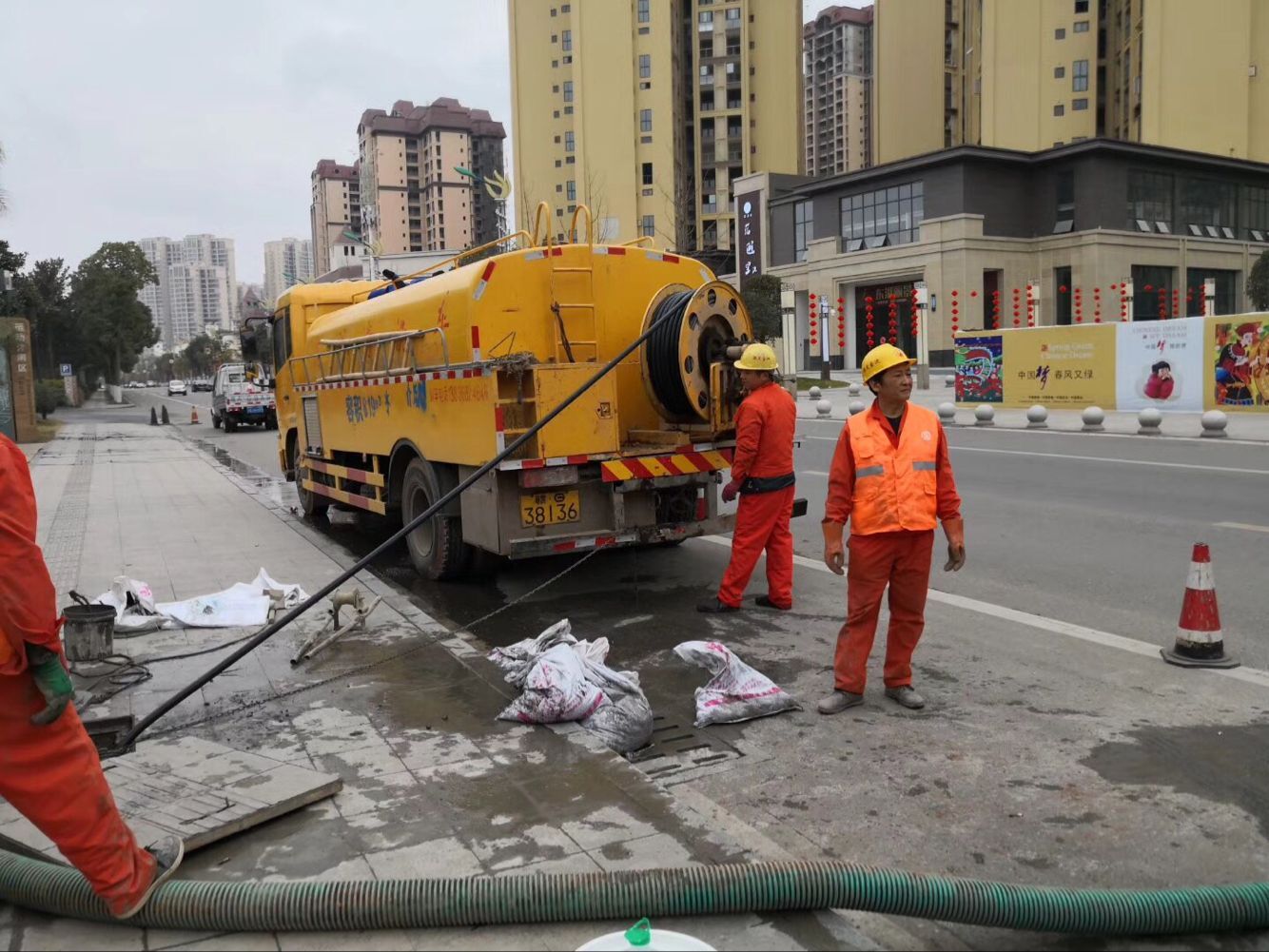 上林排污管道清淤-管道清洗