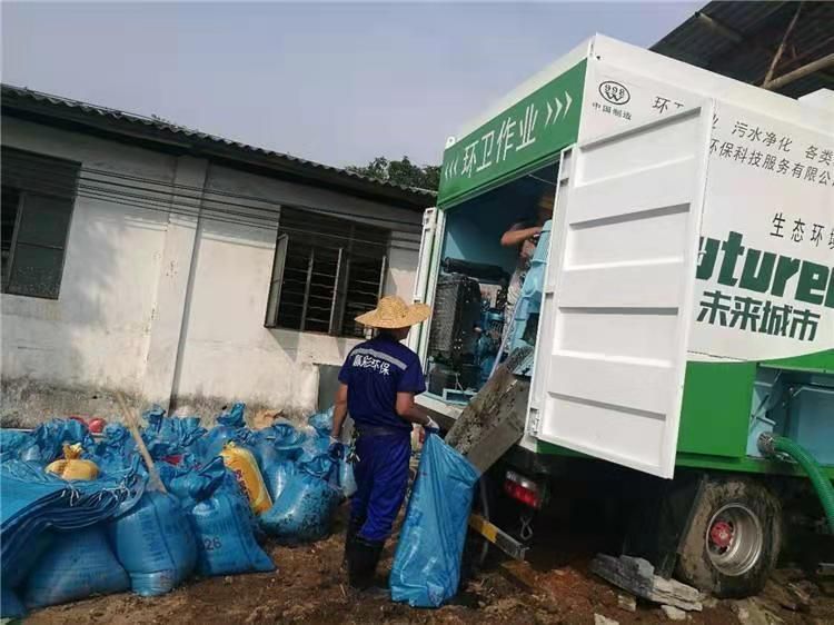 上林工业污泥压干处理